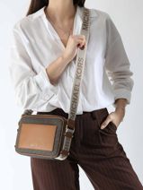 Cross Body Tas Maeve Michael kors Bruin maeve R5G5VC9B-vue-porte