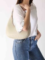 Sac Port paule Caviar Cuir Milano Beige caviar CA24121-vue-porte