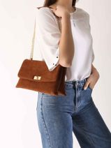 Cross Body Tas Velvet Caviar Leder Milano Bruin velvet caviar VC24115-vue-porte