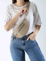 Sac Banane Miniprix Gris sangle 1-vue-porte