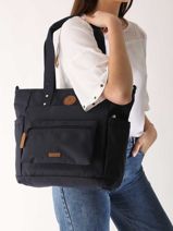 Schoudertas A4 Formaat Adventurer Gerecycleerd Polyester Cabaia Blauw adventurer TOTEBAGM-vue-porte