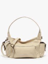 Sac Port paule Cargo Cuir Basilic pepper Beige cargo BCAR05