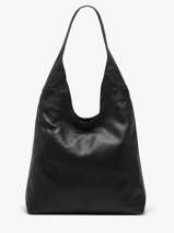 Sac Port paule Cow Cuir Basilic pepper Noir cow BCOW2L