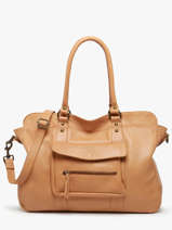 Sac Port paule A4 Cow Cuir Basilic pepper Marron cow BCOW78