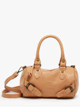 Sac Bandoulire Strappy Cuir Basilic pepper Marron strappy BSTR01