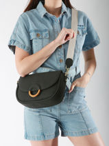 Cross Body Tas M Crocus Woomen Zwart crocus WCRO04-vue-porte