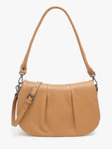 Sac Bandouli�re Caviar Cuir Milano Marron caviar CA24116