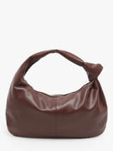 Sac Port paule Sauvage Cuir Milano Violet sauvage SA24114