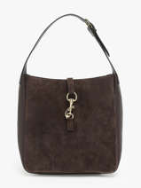 Sac Port paule Velvet Caviar Cuir Milano Marron velvet caviar VC24118