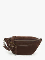 Sac Banane Milano Marron velvet VE24119