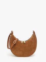 Schoudertas Velvet Caviar Leder Milano Bruin velvet caviar VC24119