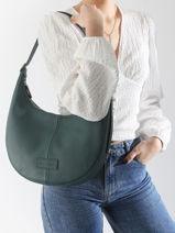 Longchamp Essential cuir Besace Bleu-vue-porte