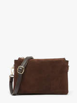 Cross Body Tas Velvet Caviar Milano Bruin velvet caviar VC24117