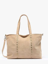 Sac Port� �paule Velvet Milano Beige velvet VE24113