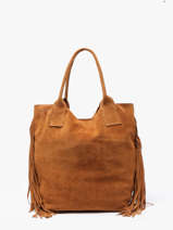 Sac Port paule Velvet Milano Marron velvet VE241114