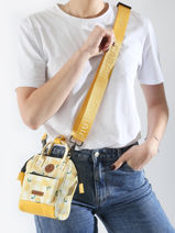 Cross Body Tas Nano Bag 1 Compartiment Cabaia Beige adventurer NANOBAG-vue-porte