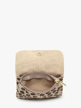 Porte-monnaie Velvet Leopardo Cuir Milano Marron velvet leopardo VL23092-vue-porte