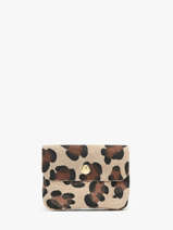 Portemonnee Velvet Leopardo Leder Milano Beige velvet leopardo VL23092