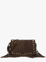 Sac Bandoulire Velvet Cuir Milano Marron velvet VE241115