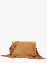 Cross Body Tas Velvet Leder Milano Bruin velvet VE241115