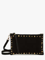 Sac Bandouli�re Velvet Cuir Milano Noir velvet VE241111