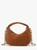 Sac Bandoulière Velvet Cuir Milano Marron velvet VE24113