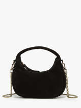 Sac Bandoulire Velvet Cuir Milano Noir velvet VE24113