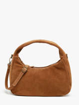 Sac  Main Velvet Cuir Milano Marron velvet VE24114