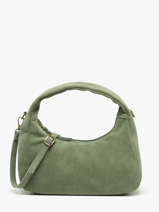 Handtassen Velvet Leder Milano Groen velvet VE24114