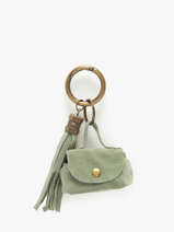 Porte-clefs Cuir Milano Vert velvet VE24112
