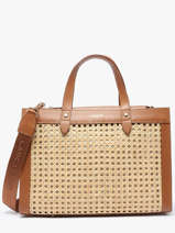 Sac Port� Main Cannage Rotin Lancaster Marron cannage rotin 115