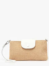 Sac Bandoulire Mini Osier Italie Lancaster Blanc mini osier italie 117