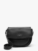 Sac Bandoulire Soft Selma Cuir Lancaster Noir soft selma 2