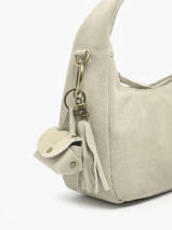 Porte-clefs Cuir Milano Beige velvet VE24112-vue-porte