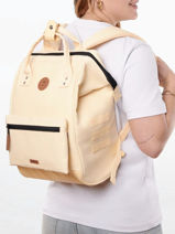 Personaliseerbare Rugzak Adventurer Medium Cabaia Geel adventurer BAGS-vue-porte