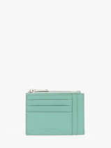 Portefeuille Cuir Lancaster Vert paris pm 22