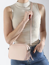 Cross Body Tas Caviar Leder Milano Roze caviar CA2006N-vue-porte