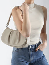 Sac Bandoulire Caviar Cuir Milano Beige caviar CA24116-vue-porte