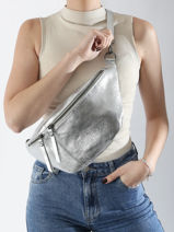 Sac Banane Milano Argent nine NI24062-vue-porte