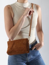 Sac Bandoulire Velvet Caviar Milano Rouge velvet caviar VC24117-vue-porte