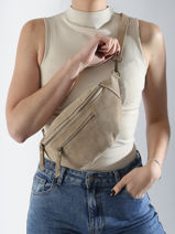Sac Banane Milano Beige velvet VE24119-vue-porte