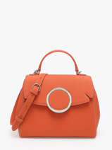 Sac Port Main Ginkgo Cuir Nathan baume Orange ginkgo 1