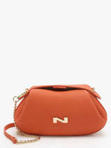 Sac Bandoulire Nymphea Cuir Nathan baume Orange nymphea 2