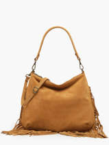 Sac Bandouli�re Velvet Cuir Milano Marron velvet VE241117