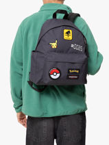Rugzak 1 Compartiment Met 14" Laptopvak Eastpak Grijs eastpak x pokemon A5BG4POK-vue-porte