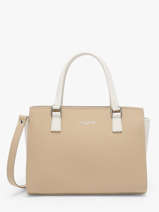 Sac Trapze Smooth Cuir Lancaster Beige smooth 3