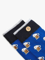 Paire De Chaussettes Leopold Zoe Cabaia Gris socks men ZOE-vue-porte