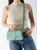 Sac Bandoulire Paris Ily Cuir Lancaster Vert paris ily 10-vue-porte