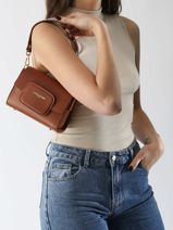 Sac Bandoulire Paris Pad Cuir Lancaster Marron paris pad 59-vue-porte