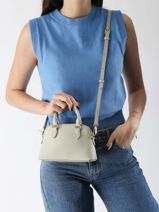 Sac Bandoulire Sierra Jia Cuir Lancaster Blanc sierra jia 1-vue-porte